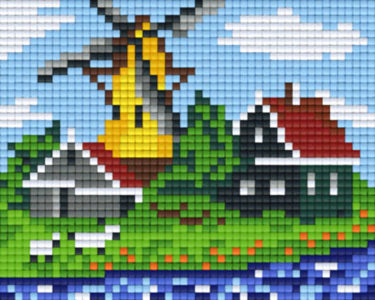 Holland Village One [1] Baseplate PixelHobby Mini-mosaic Art Kits